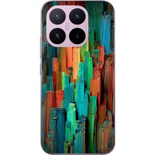 Le Balvo Xiaomi 17T Uyumlu Dikey Renkler Baskılı Silikon Kılıf