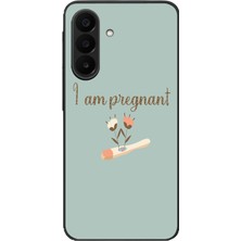Le Balvo Samsung Galaxy A27 Uyumlu I'm Pregnant Baskılı Silikon Kılıf