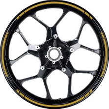 Motiker Yazısız Uzun Kısa Kesikli Tek Renk 16'lı Jant Sticker Modeli