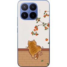 Le Balvo Xiaomi 17T Pro Uyumlu Kedi Tırmanıyor Baskılı Silikon Kılıf