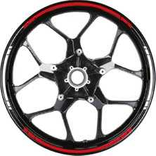 Motiker Yazısız Çift Renk Şerit Jant Sticker Modeli