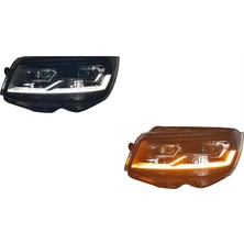 Oled Garaj Transporter & Caravelle T6 (16-19) Için 2019+ T6.1 Görünüm  Full LED Far (Halojen Farlı Model Için)
