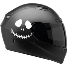 Motiker Tek Renk Soytarı (Clown Helmet Stickers) Kask Sticker Etiket Modeli