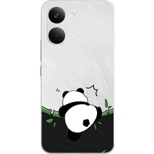 Le Balvo Poco X8 Pro Max Uyumlu Bambuya Çıkan Panda Baskılı Silikon Kılıf