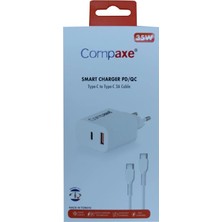 Compaxe CTA-350TT  35W 5V 3A Pd-Qc+ Type-C To Type-C  Şarj Kablosu (Kdo)