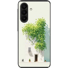 Le Balvo Samsung Galaxy A27 Uyumlu Sarmaşıklı Ev Baskılı Silikon Kılıf