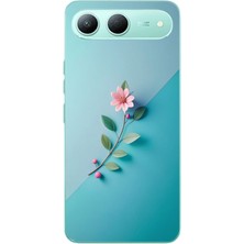 Le Balvo Tecno Spark 40 5g Uyumlu Çiçeğin Pembesi Baskılı Silikon Kılıf