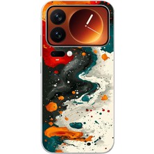 Le Balvo Xiaomi 17 Pro Max Uyumlu Boya Karışımı Baskılı Silikon Kılıf