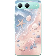 Le Balvo Tecno Spark 40 5g Uyumlu Deniz Yıldızı Kumsalı Baskılı Silikon Kılıf