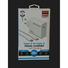 Megatech (MG-CH120WTT) 120W Type-C To Type-C Şarj Aleti (Kdo)
