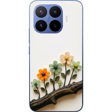 Le Balvo Xiaomi 17T Pro Uyumlu Dalda Açan Çiçekler Baskılı Silikon Kılıf