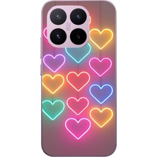 Le Balvo Xiaomi 17T Uyumlu Neon Kalpler Baskılı Silikon Kılıf