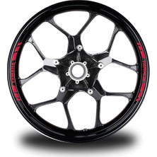 Yamaha Yazılı Kısa Dış Şerit 8'li Jant Sticker Modeli