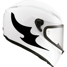 Motiker Tek Renk Kanat ( Wing Helmet Stickers ) Kask Sticker Etiket Modeli