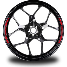 Yamaha Yazılı Kısa Dış Şerit 8'li Jant Sticker Modeli