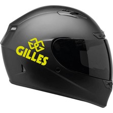 Motiker Tek Renk Gilles (Gilles Helmet Stickers) Kask Sticker Etiket Modeli