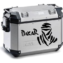 Motiker Dakar Desenli Motosiklet Çanta Sticker Etiket Modeli