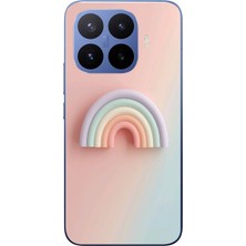 Le Balvo Xiaomi 17T Pro Uyumlu Gökkuşağı Pastel Baskılı Silikon Kılıf