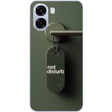 Le Balvo Oppo A6T - A6X Uyumlu Not Disturb Baskılı Silikon Kılıf