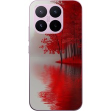 Le Balvo Xiaomi 17T Uyumlu Sonbahar Gölü Baskılı Silikon Kılıf