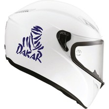 Motiker Tek Renk Dakar(Dakar Helmet Stickers) Kask Sticker Etiket Modeli