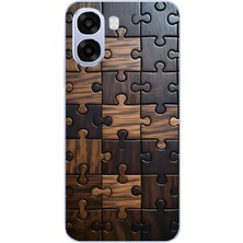 Le Balvo Oppo A6T - A6X Uyumlu Puzzle Baskılı Silikon Kılıf