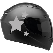 Motiker Tek Renk Üçlü Yıldız (Triple Star Helmet Stickers) Kask Sticker Etiket Modeli 3