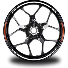 Motiker Yazısız Uzun Dış Şerit 8'li Çift Renk Sticker Modeli