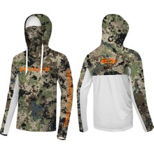 Ryuji Uv Performance Hoodie Shirt+Neck Camo Boyunluklu T-Shirt