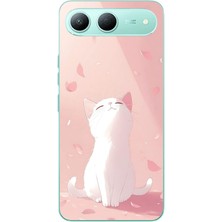 Le Balvo Tecno Spark 40 5g Uyumlu Minnoş Kedi Baskılı Silikon Kılıf