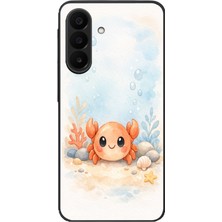 Le Balvo Samsung Galaxy A27 Uyumlu Sevimli Yengeç Baskılı Silikon Kılıf