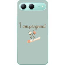 Le Balvo Tecno Spark 40 5g Uyumlu I'm Pregnant Baskılı Silikon Kılıf
