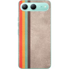 Le Balvo Tecno Spark 40 5g Uyumlu Retro Gökkuşağı Baskılı Silikon Kılıf