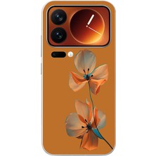 Le Balvo Xiaomi 17 Pro Max Uyumlu Hibüskus Çiçeği Baskılı Silikon Kılıf