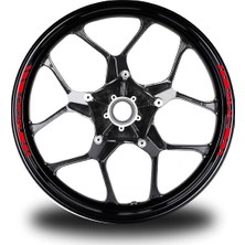 Bajaj Yazılı Kısa Dış Şerit 8'li Jant Sticker Modeli