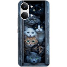 Le Balvo Poco X8 Pro Max Uyumlu Yavru Kediler Baskılı Silikon Kılıf
