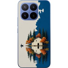 Le Balvo Xiaomi 17T Pro Uyumlu Sonbahar Evi Baskılı Silikon Kılıf