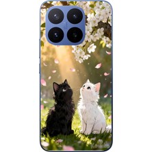 Le Balvo Xiaomi 17T Pro Uyumlu Ilkbahar Kedileri Baskılı Silikon Kılıf