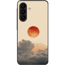 Le Balvo Samsung Galaxy A27 Uyumlu Bulut ve Güneş Baskılı Silikon Kılıf