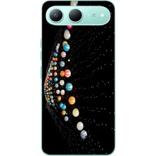 Le Balvo Tecno Spark 40 5g Uyumlu Gezegenlerin Dansı Baskılı Silikon Kılıf