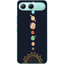 Le Balvo Tecno Spark 40 5g Uyumlu Gezegenler Baskılı Silikon Kılıf