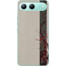Le Balvo Tecno Spark 40 5g Uyumlu Sade Sonbahar Sarmaşık Baskılı Silikon Kılıf