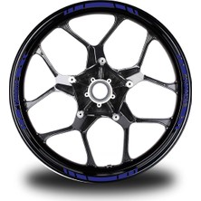 Yamaha Yazılı Kısa Yazısız Kısa Dış Şerit 16'lı Tek Renk Jant Sticker Modeli