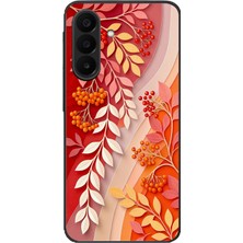 Le Balvo Samsung Galaxy A27 Uyumlu Kırmızı Beyaz Iğdeler Baskılı Silikon Kılıf