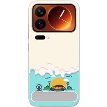 Le Balvo Xiaomi 17 Pro Max Uyumlu Tatil Yolu Baskılı Silikon Kılıf