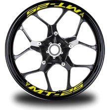 Motiker Mt-25  Yazılı 8li Jant Içi Yazı Sticker Etiket