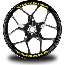 Yamaha Yazılı 8li Jant Içi Yazı Sticker Etiket