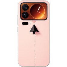 Le Balvo Xiaomi 17 Pro Max Uyumlu Kalp Siyah Uçak Baskılı Silikon Kılıf