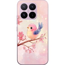 Le Balvo Xiaomi 17T Uyumlu Dalda Ki Kuş Baskılı Silikon Kılıf