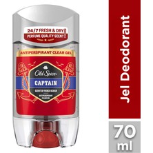 Old Spice Captain Erkekler için Terleme Önleyici Deodorant Clear Jel Stick 70 ml